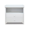 Athena Amber 2 Drawer Changing Table With Tray White