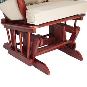 Sleigh Glider Chair and Ottoman