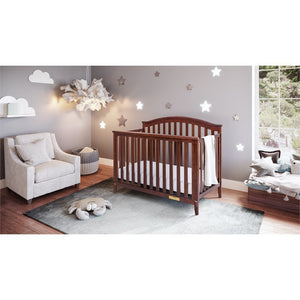 AFG Baby Furniture Kali II 4-in-1 Crib Espresso (Flat Footboard)