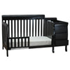 Athena Kimberly 3 in 1 Convertible Crib and Changer in Black
