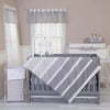 Ombre Gray 5 Piece Crib Bedding Set
