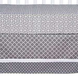 Ombre Gray 5 Piece Crib Bedding Set