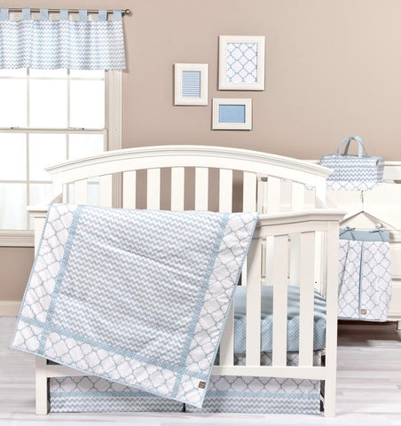 Image of Trend Lab Blue Sky 3 Piece Crib Bedding Set