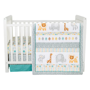 Lullaby Jungle 6 Piece Crib Bedding Set