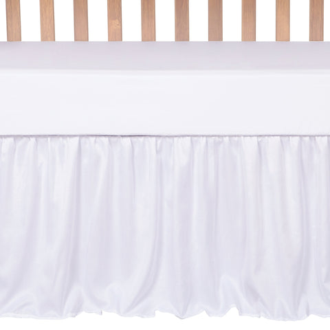Image of Simply White 3 Piece Crib Bedding Set