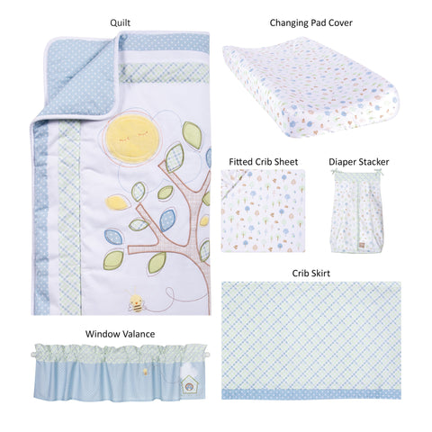 Image of Forest Tales 6 Piece Crib Bedding Set