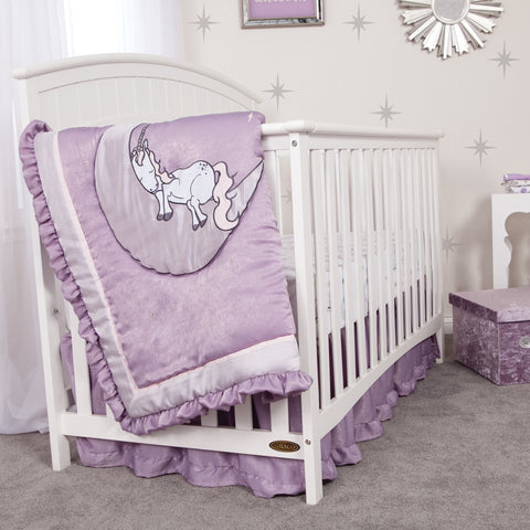 Image of Unicorn Dreams 3 Piece Crib Bedding Set
