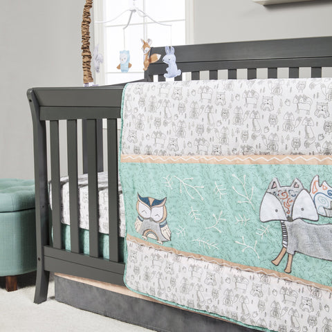 Image of Sawyer 3 Piece Crib Bedding Set