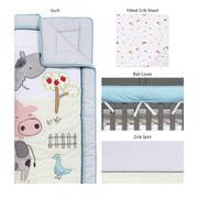 Trend Lab Farm Stack 4 Piece Crib Bedding Set
