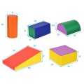 Image of Costway 5-Piece Set Climb Activity Play Safe Foam Blocks
