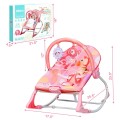 Image of Costway Comfortable Baby Rocking Chair with Removable Toy Bar