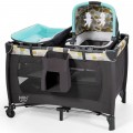 Image of Costway 4-in-1 Convertible Portable Baby Playard Newborn Napper with Music and Toys
