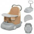 Costway 6-in-1 Convertible Baby Booster Seat with Tray Wheels