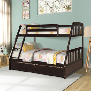 Topmax Twin Over Full Bunk Bed with Storage