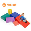 Costway 6 Piece Climb Crawl Play Set Indoor Kids Toddler