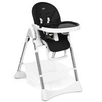 Costway Foldable High Chair with Large Storage Basket