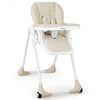 Costway Baby Convertible High Chair with Wheels