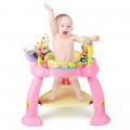 Image of Costway 2-in-1 Baby Jumperoo Adjustable Sit-to-stand Activity Center