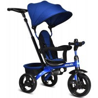 Costway 4-in-1 Kids Tricycle with Adjustable Push Handle