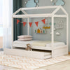 Kids House Bed with Trundle