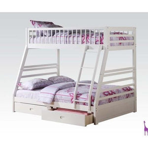 ACME Jason Bunk Bed (Twin/Full) in White