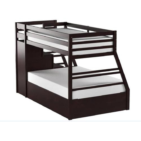 Image of ACME Jason Twin/Full Bunk Bed with Storage Ladder/Trundle