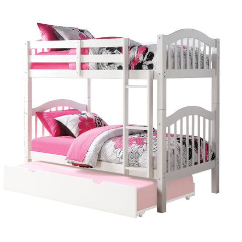 Image of ACME Heartland Bunk Bed Twin over Twin in White