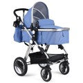 Costway Folding Aluminum Baby Stroller Baby Jogger with Diaper Bag