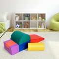 Image of Costway 6 Piece Climb Crawl Play Set Indoor Kids Toddler