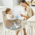 Image of Costway 6-in-1 Convertible Baby Booster Seat with Tray Wheels