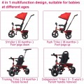 Image of Costway 4-in-1 Kids Tricycle with Adjustable Push Handle