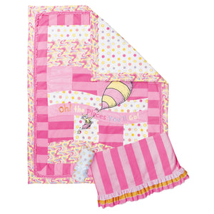 Trend Lab Dr. Seuss Oh, the Places You'll Go! Pink 3 Piece Crib Bedding Set