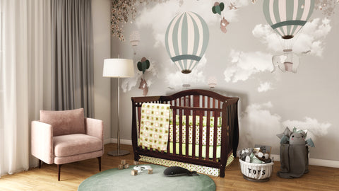 Image of AFG Baby Furniture Kali II 4-in-1 Convertible Crib in Grey