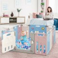 Image of Costway 14-Panel Foldable Baby Playpen Kids Activity Centre