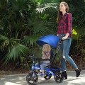 Costway 4-in-1 Kids Tricycle with Adjustable Push Handle