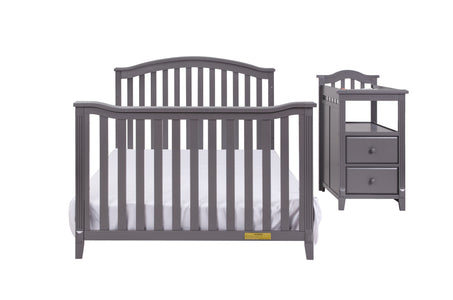 AFG Baby Furniture Athena Kali 4-in-1 Crib and Changer in Gray