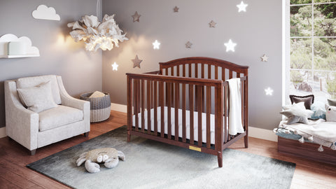 Image of AFG Baby Furniture Kali II 4-in-1 Convertible Crib in Grey