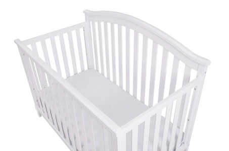 AFG Baby Kali II 4-in-1 Convertible Crib with Leila 2-Drawer Changer in White