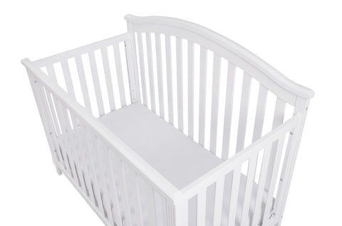 Image of AFG Baby Kali II 4-in-1 Convertible Crib with Amber 2-Drawer Changer in White