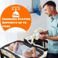 Costway 4-in-1 Convertible Portable Baby Playard with Changing Station