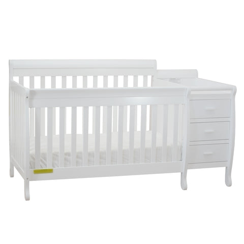 Image of Athena Kimberly 3 in 1 Convertible Crib and Changer in Black