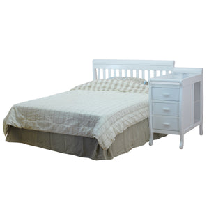 Athena Kimberly 3 in 1 Convertible Crib and Changer in White