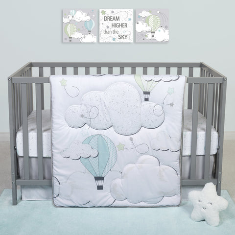 Image of Sammy and Lou Starry Dreams 4 Piece Crib Bedding Set
