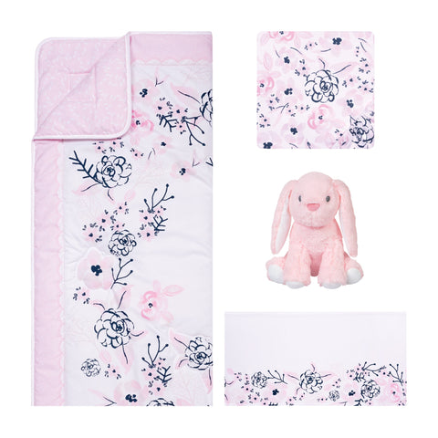 Image of Sammy and Lou Simply Floral 4 Piece Crib Bedding Set