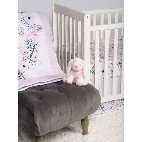 Image of Sammy and Lou Simply Floral 4 Piece Crib Bedding Set