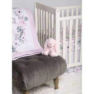 Sammy and Lou Simply Floral 4 Piece Crib Bedding Set