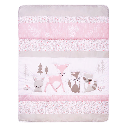 Image of Sammy and Lou Sweet Forest Friends 4 Piece Crib Bedding Set