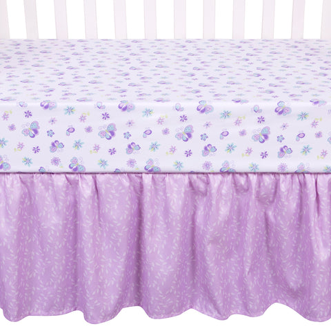 Image of Sammy and Lou Butterfly Meadow 4 Piece Crib Bedding Set