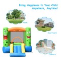 Costway Inflatable Castle Bounce House Jumper Kids Playhouse with Slider