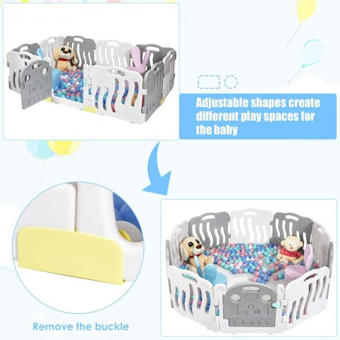 Image of Costway 10-Panel Kids Safety Activity Center